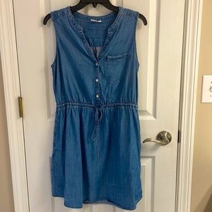 Gap Denim Drawstring Dress